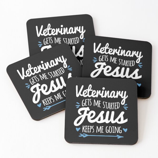 Item preview, Veterinary Gets Me Started Jesus Keeps Me Going, Veterinary designed and sold by Cariocas.
