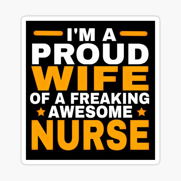 PROUD WIFE Sticker