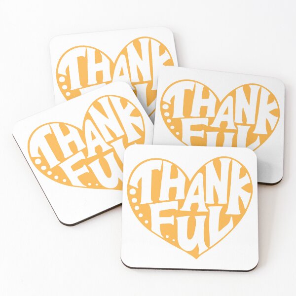 Item preview, Heart Shaped Thankful Hand Lettering designed and sold by Jennifer Creations.