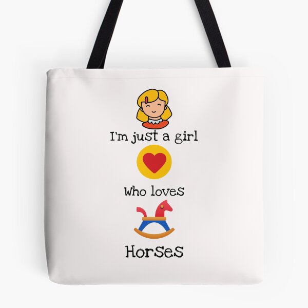 Item preview, I'm Just A Girl Who Loves Horses designed and sold by KOOL Studio.