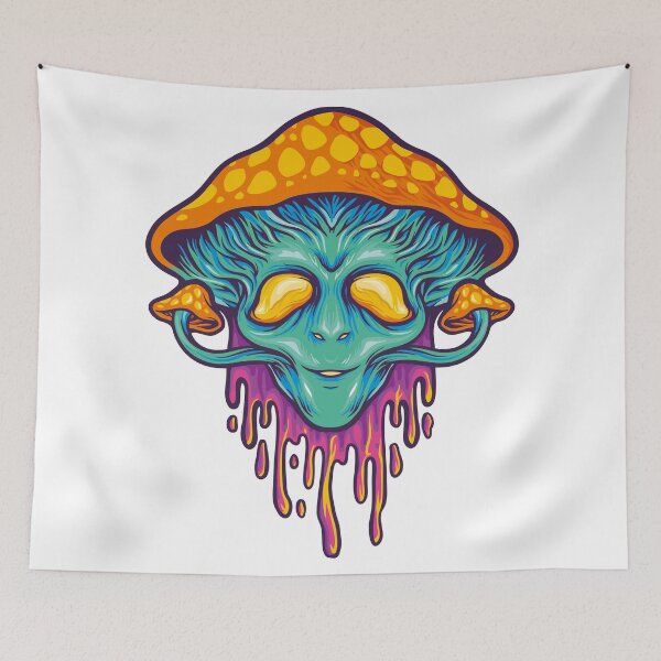 Item preview, Alien Mushroom Sticker designed and sold by PatternSquare.