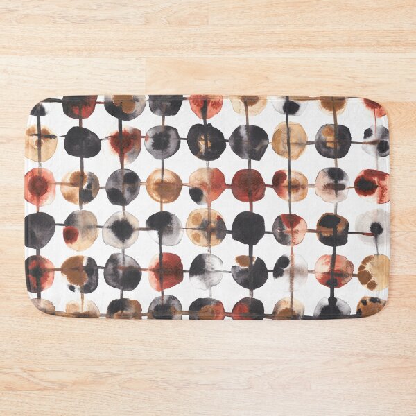 Item preview, Abstract inky circles painting in dark colours designed and sold by kittyvdheuvel.