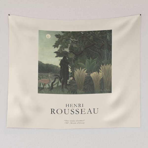 Item preview, Henri Rousseau - The Snake Charmer - Minimalist Art Poster Series designed and sold by Francisco Couto.