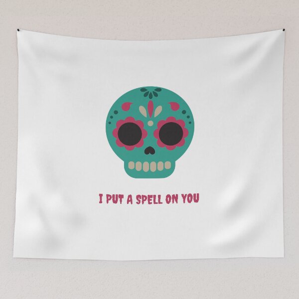Item preview, Halloween Teal Skull designed and sold by alias6.
