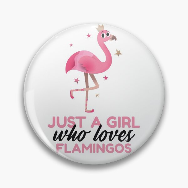 Item preview, Just a Girl Who Loves Flamingos designed and sold by Unicorn7Magic.