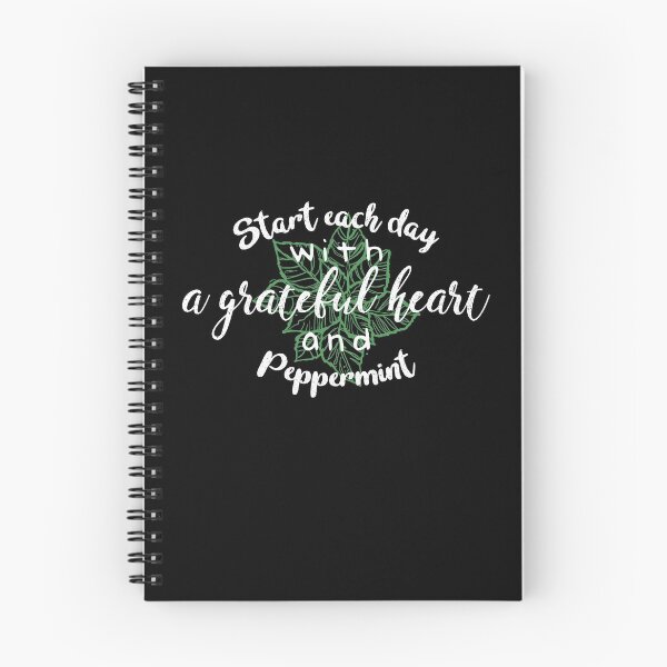 Item preview, Start each day with a grateful heart and peppermint -  Peppermint Essential Oil designed and sold by nananinanana.