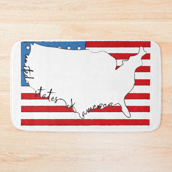 Item preview, USA Flag outline designed and sold by Ohmywordartist.