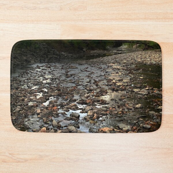 Item preview, Photo of River Rock with Bridge in Background - Tomahawk Creek Overland Park KS designed and sold by Zen  Goat.