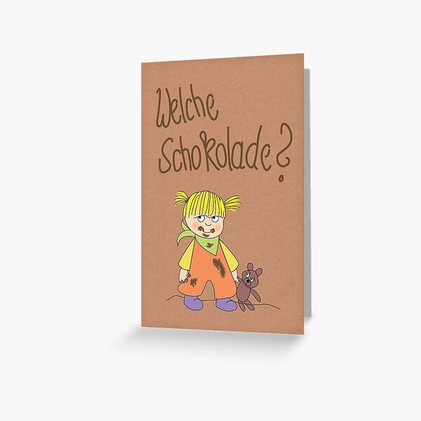 Kindermund Karten Packpapierlook Grußkarte