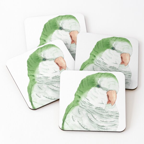 Item preview, Conure veuve perruche moine souris quaker aquarelle designed and sold by L'Atelier Oranjade.