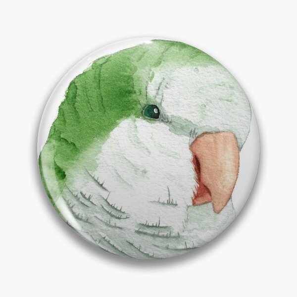 Item preview, Conure veuve perruche moine souris quaker aquarelle designed and sold by L'Atelier Oranjade.