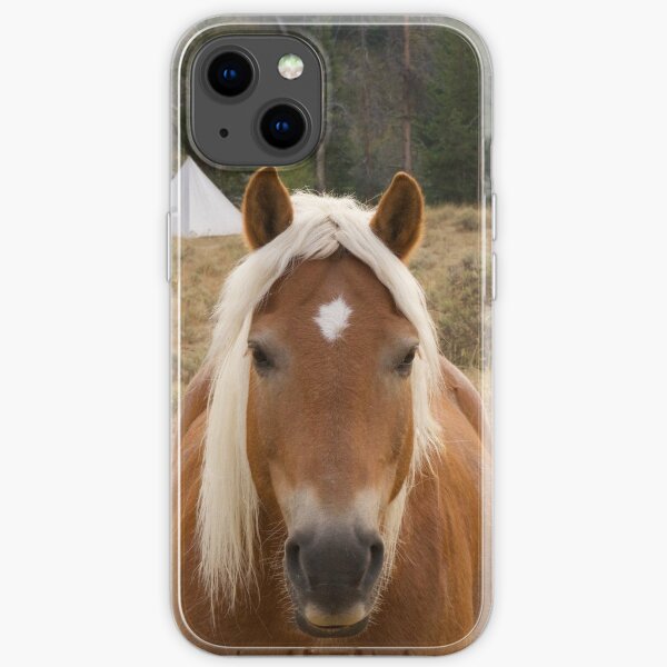 Haflingerpferd in Yellowstone. iPhone Flexible Hülle