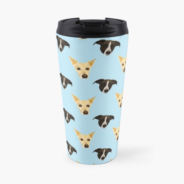 Black Puppies - White Puppies - Cute dog pattern Travel Mug