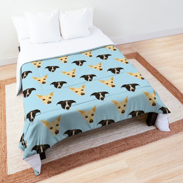 Black Puppies - White Puppies - Cute dog pattern Comforter
