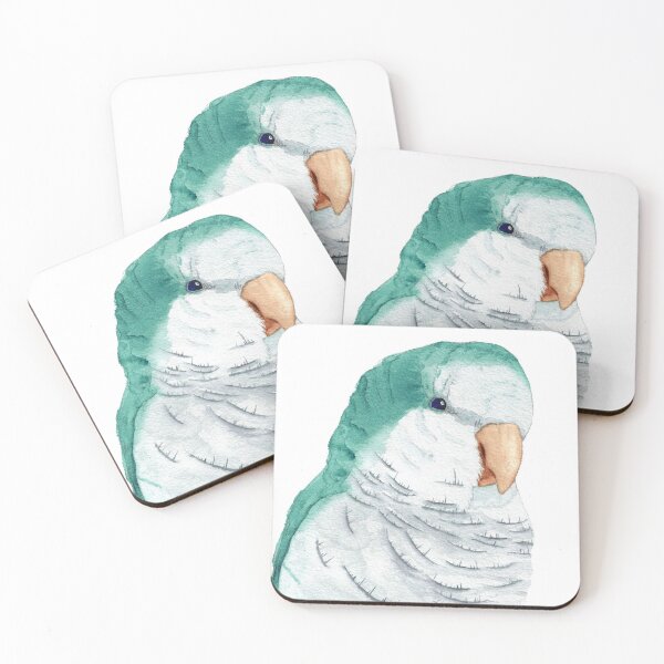 Item preview, Conure veuve bleu perruche moine souris quaker aquarelle designed and sold by L'Atelier Oranjade.