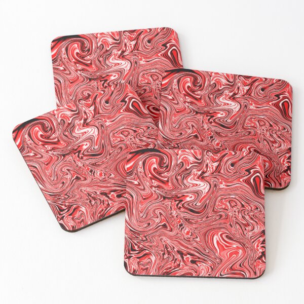 Item preview, Trippy Marble Pattern - Red, White, Black designed and sold by GlobalDesigns-.