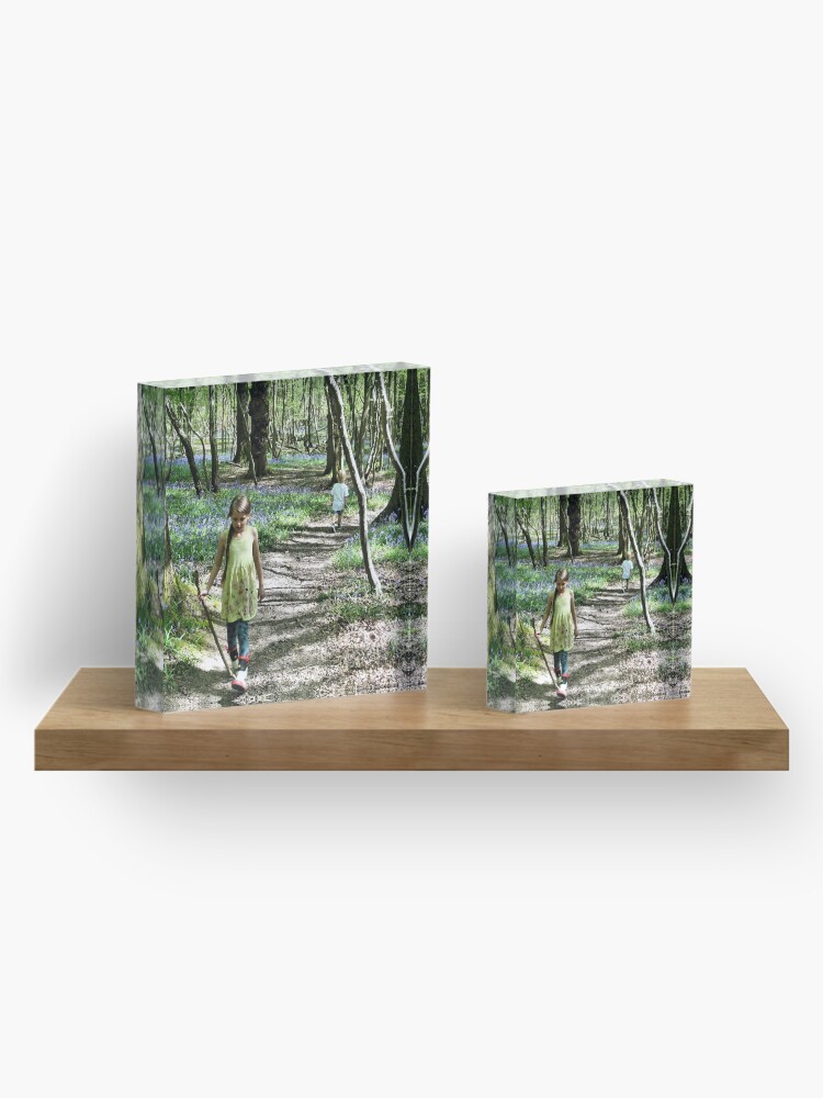 Alternate view of In the bluebell woods Acrylic Block