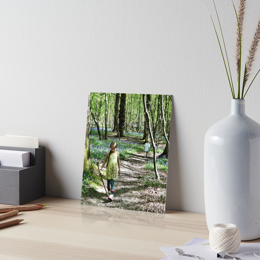 In the bluebell woods Art Board Print