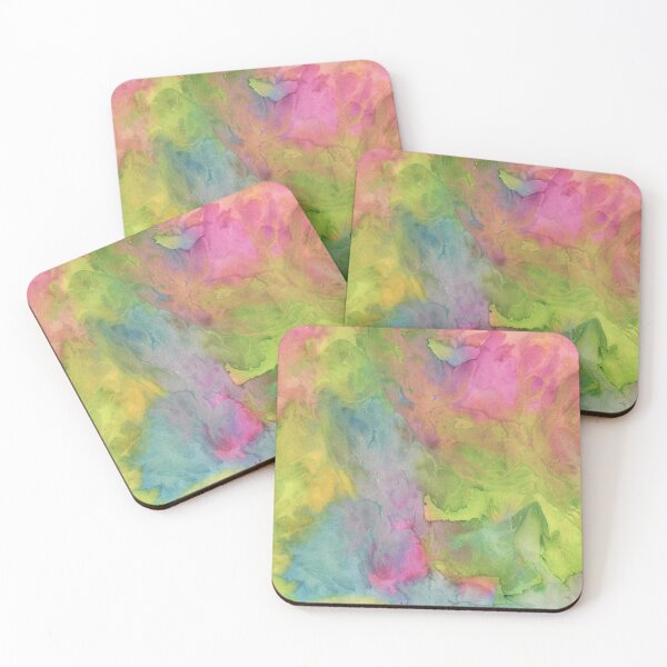 Item preview, Pink And Lime Green Watercolor Texture designed and sold by Primroaddesigns.