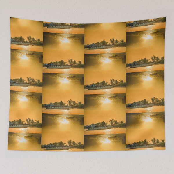 Item preview, Boat on the Mekong river designed and sold by Papermouse.