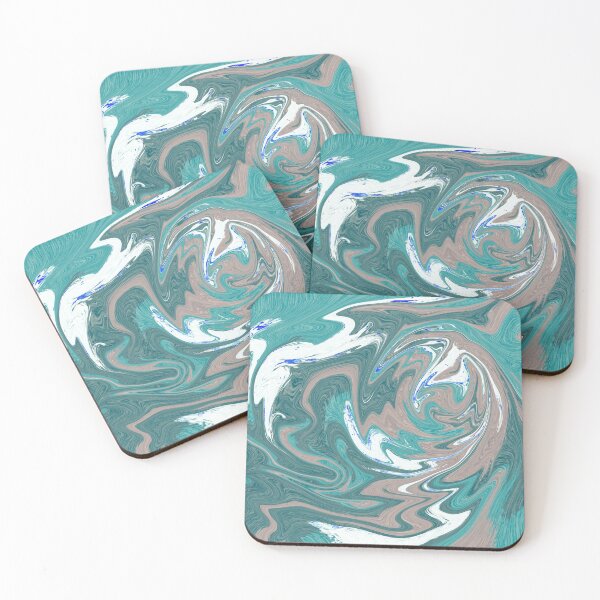 Item preview, Dark Green Marble Swirl Pattern Design Modern Waves designed and sold by NancyMerkle.