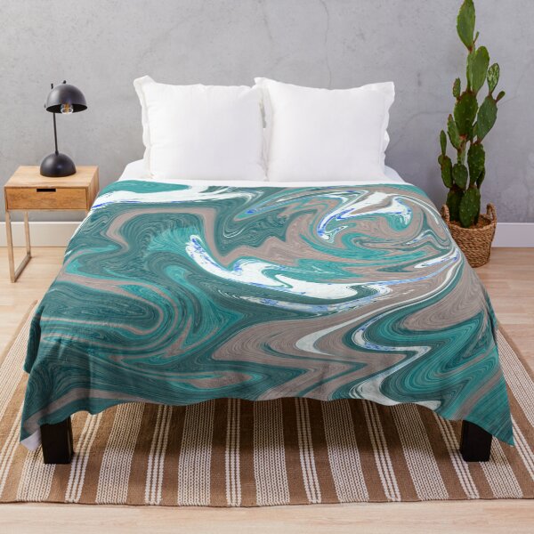 Item preview, Dark Green Marble Swirl Pattern Design Modern Waves designed and sold by NancyMerkle.
