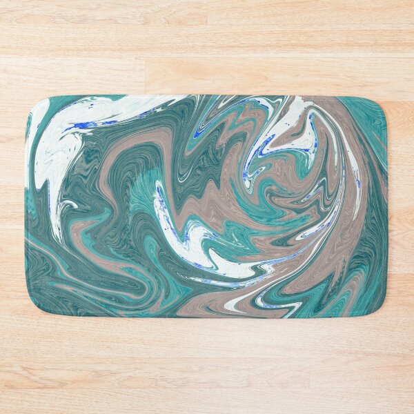 Item preview, Dark Green Marble Swirl Pattern Design Modern Waves designed and sold by NancyMerkle.