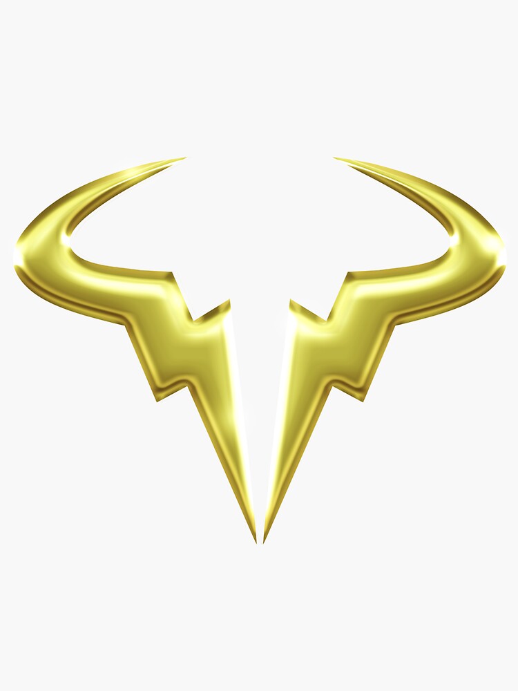 Pegatina «Rafa Nadal rafael nadal logo dorado» de MohsenALyousef