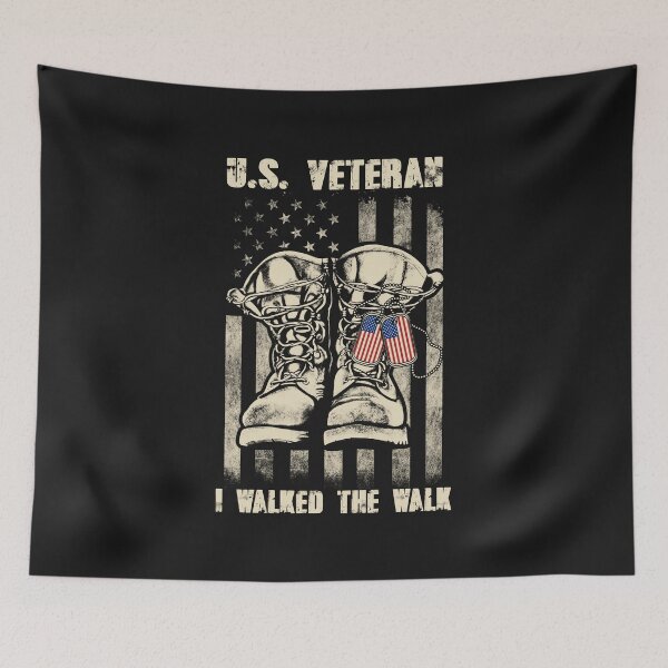 Item preview, Veteran US Flag I Walked The Walk designed and sold by CreativeGift.