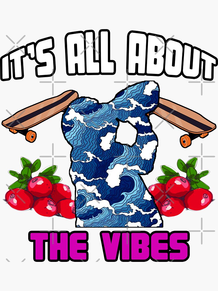 "Doggface Cranberry Juice Skateboard Vibes" Sticker by RareAesthetic Redbubble