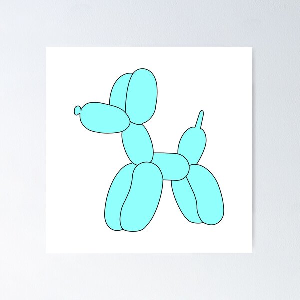 Item preview, aesthetic blue balloon dog designed and sold by STAR10008.