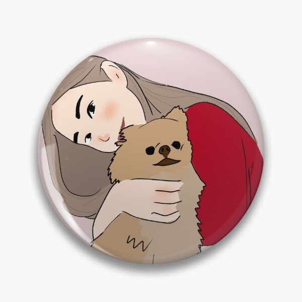 Item preview, Girl with pomeranian designed and sold by Ami San.