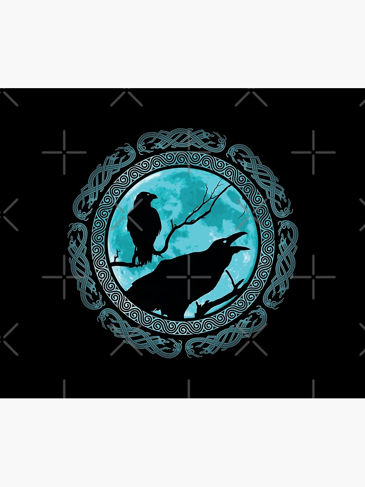 Hugin Munin Odins Ravens by Beltschazar