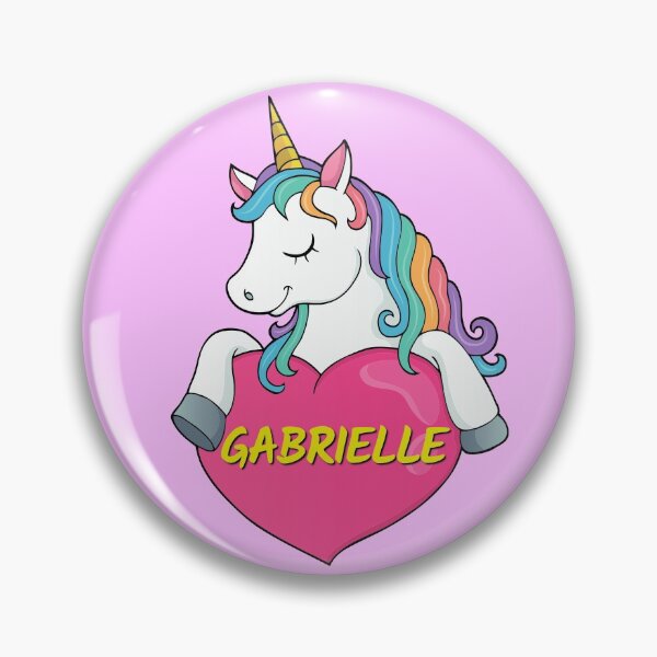 Item preview, Gabrielle Personalized Cute Unicorn Heart designed and sold by Suphiss.