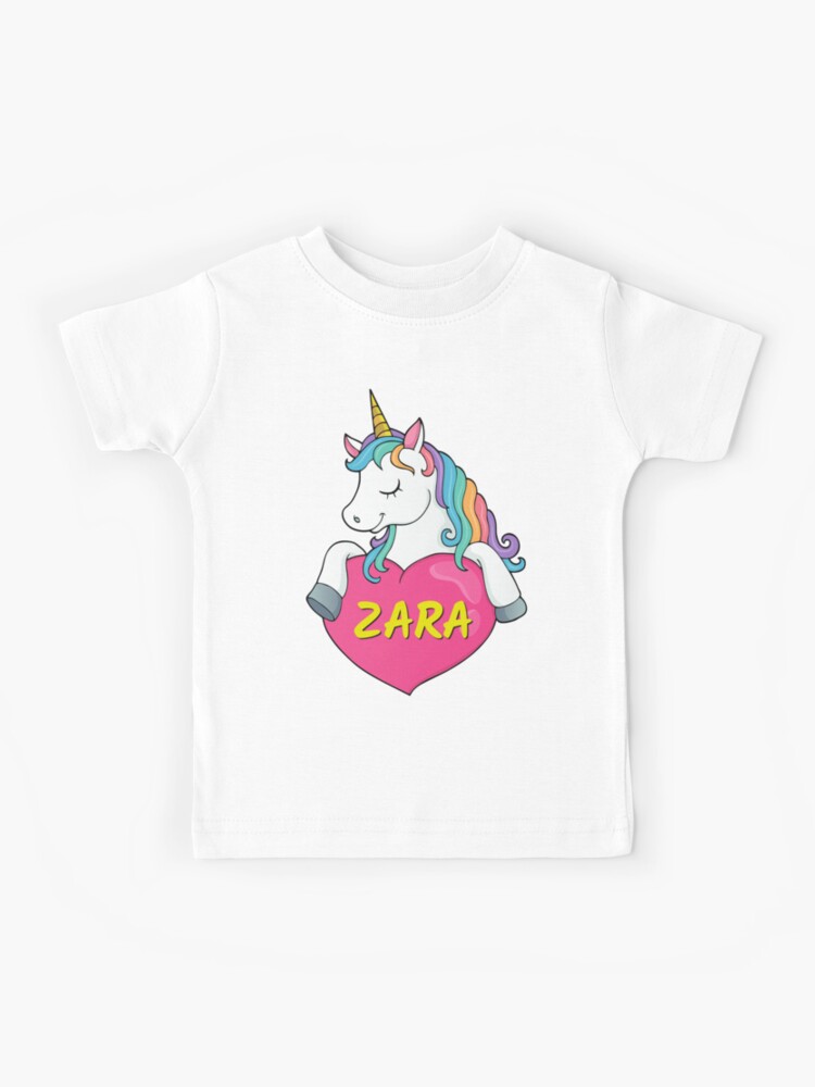 Zara Personalized Heart" Kids T-Shirt for Sale by Suphiss | Redbubble