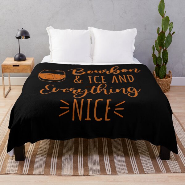 Item preview, Bourbon and ice and everything nice funny bourbon lover quote designed and sold by JokeGysen.
