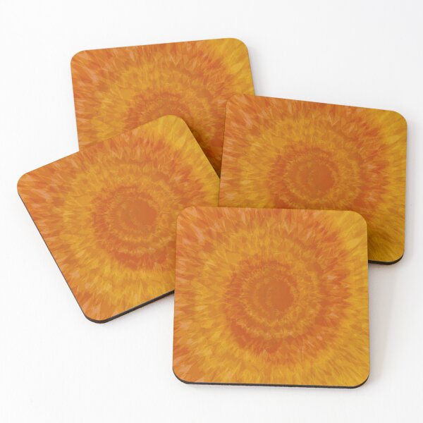 Item preview, Orange Tie-Dye Spiral Bedsheets Tiedye Yoga pants Bed sheet cover  designed and sold by baligaia.