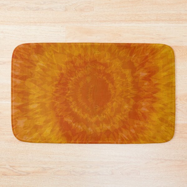 Item preview, Orange Tie-Dye Spiral Bedsheets Tiedye Yoga pants Bed sheet cover  designed and sold by baligaia.