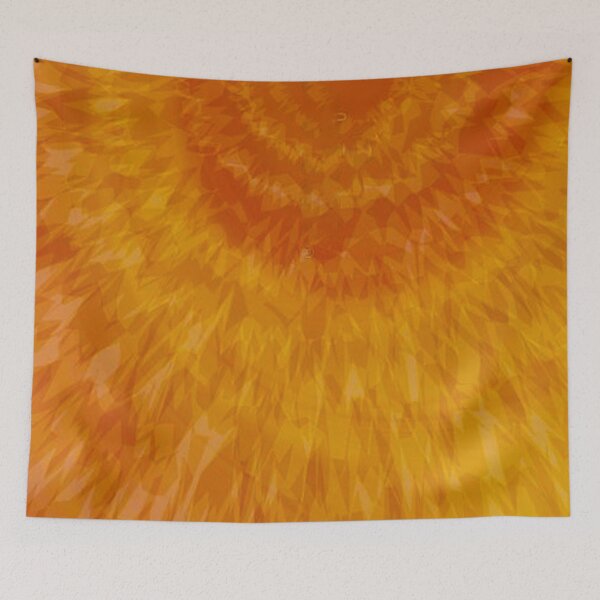 Item preview, Orange Tie-Dye Spiral Bedsheets Tiedye Yoga pants Bed sheet cover  designed and sold by baligaia.