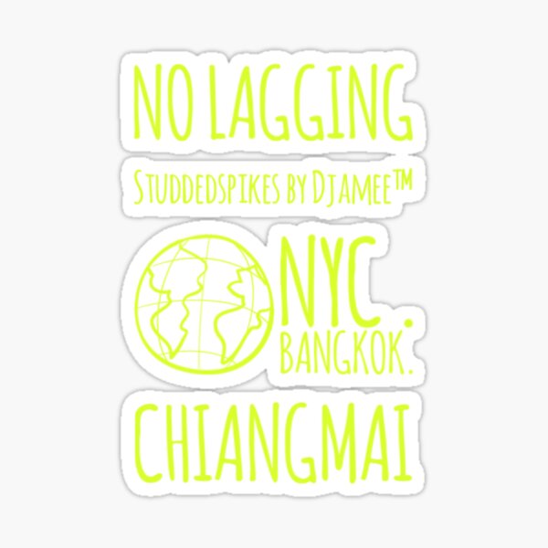 No Lagging Studdedspikes by Djamee™  Sticker