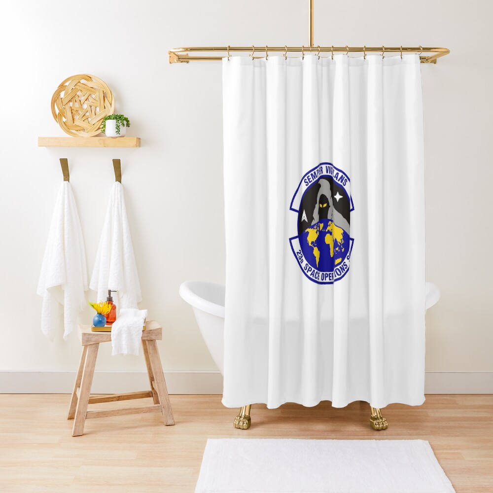 Model 90 - 23th Space Operations Shower Curtain