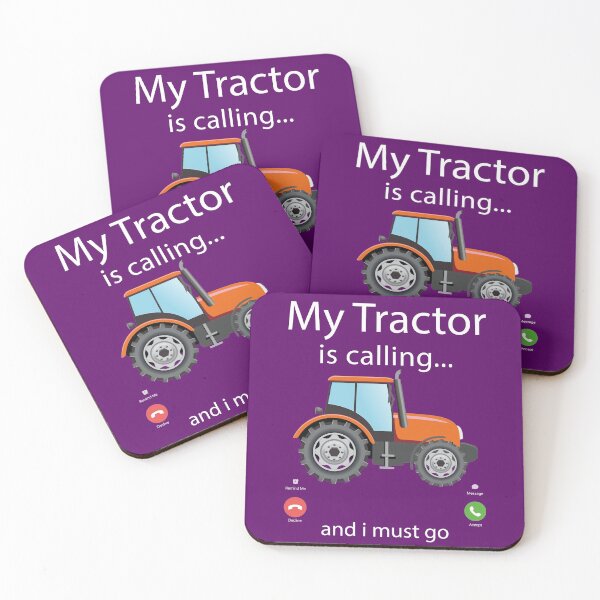 Item preview, My Tractor Is Calling and I Must Go Tractor lovers Gifts  designed and sold by Dream-bubble.