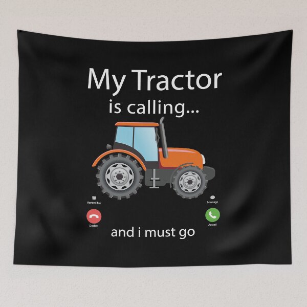 Item preview, My Tractor Is Calling and I Must Go Tractor lovers Gifts  designed and sold by Dream-bubble.