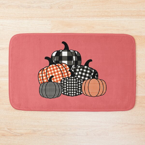 Item preview, Plaid Polka Dot Gingham Fall Pumpkin Print designed and sold by AubrieBea.