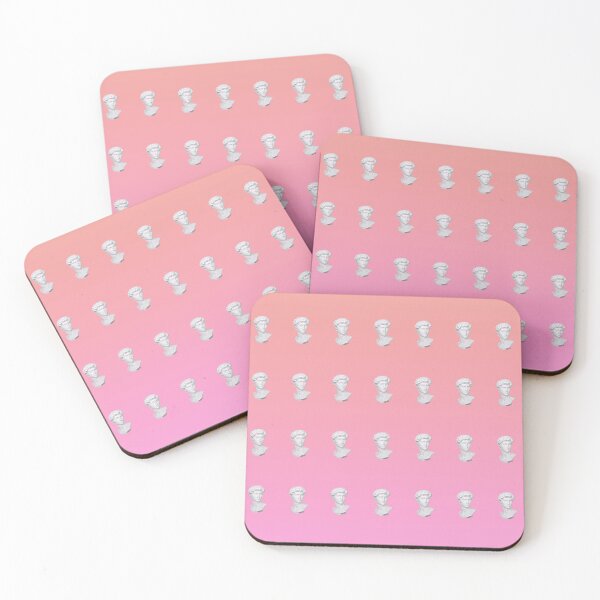 Item preview, vaporwave statue tile sunset gradient version designed and sold by Vivien Merveilles.