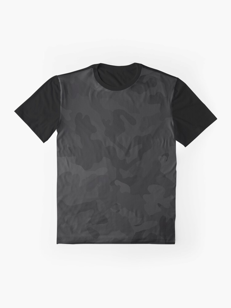 Black Camo Pattern | Black and Gray Camouflage Pattern | Military Pattern |  Army Camouflage Pattern | Graphic T-Shirt