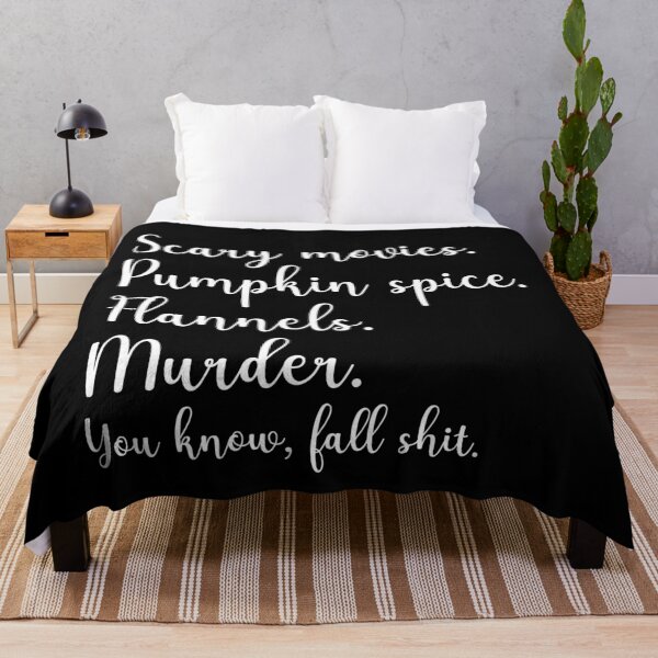 Item preview, Scary Movies Pumpkin Spice Flannels Murder you know, fall shit designed and sold by Dream-bubble.
