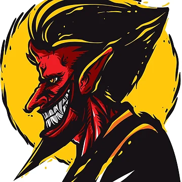 Vorschaubild zum Design Evil Devil Sticker von PatternSquare
