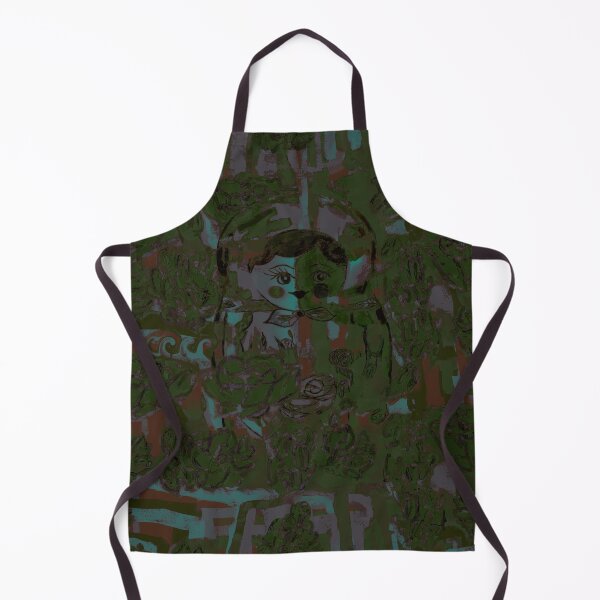 Item preview, Green Abstract Matryoshka Pattern designed and sold by SaltCitySage.