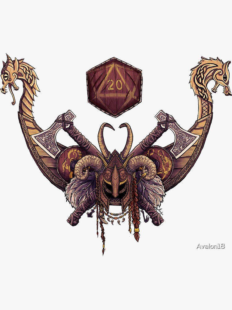 Dnd Fighter Class Symbol Sticker For Sale By Avalon18 Redbubble 8810